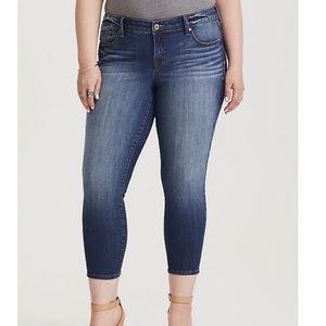 Torrid Crop Classic Vintage Skinny Jean Sz 14